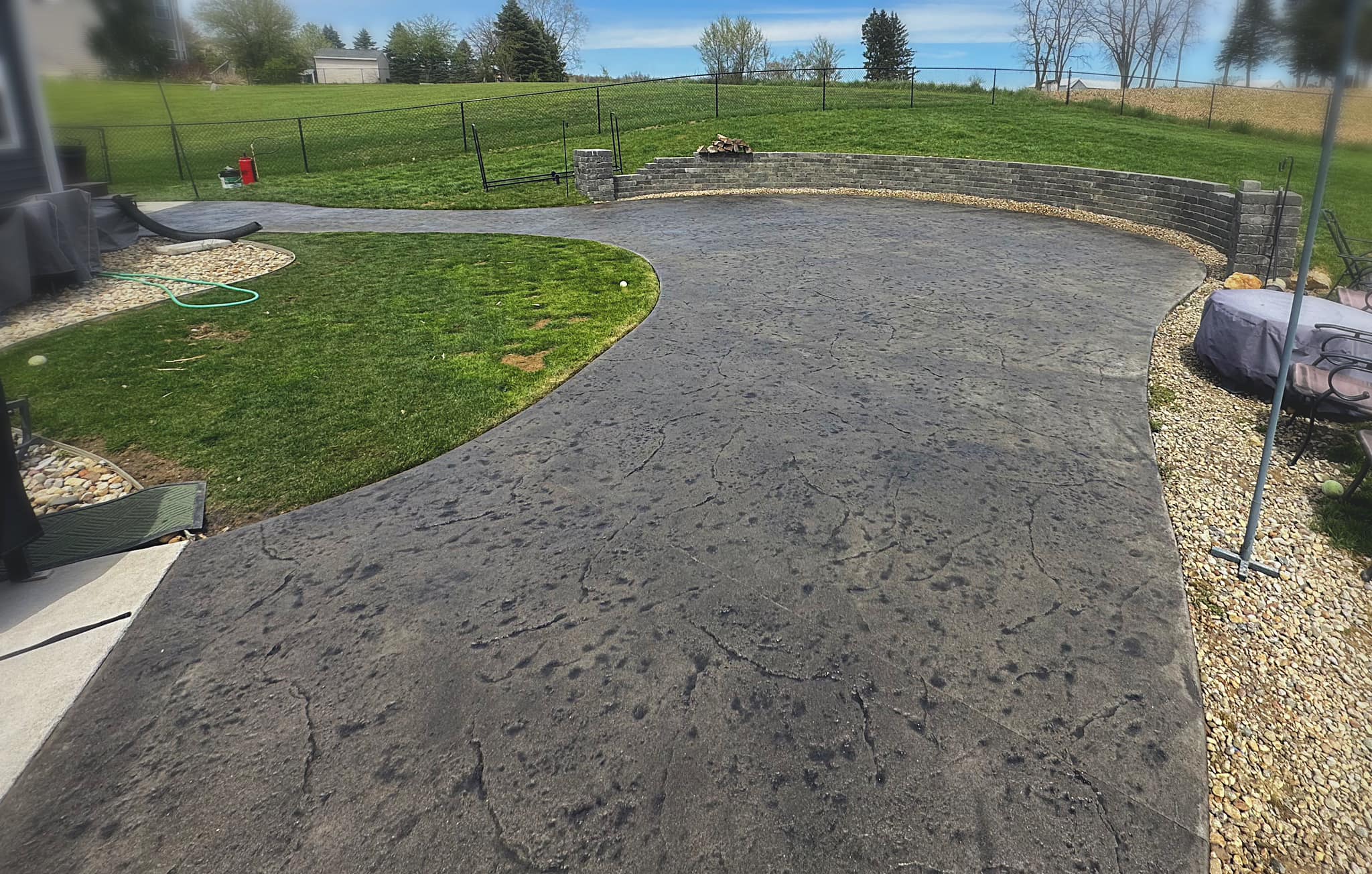 Patterned patio detail