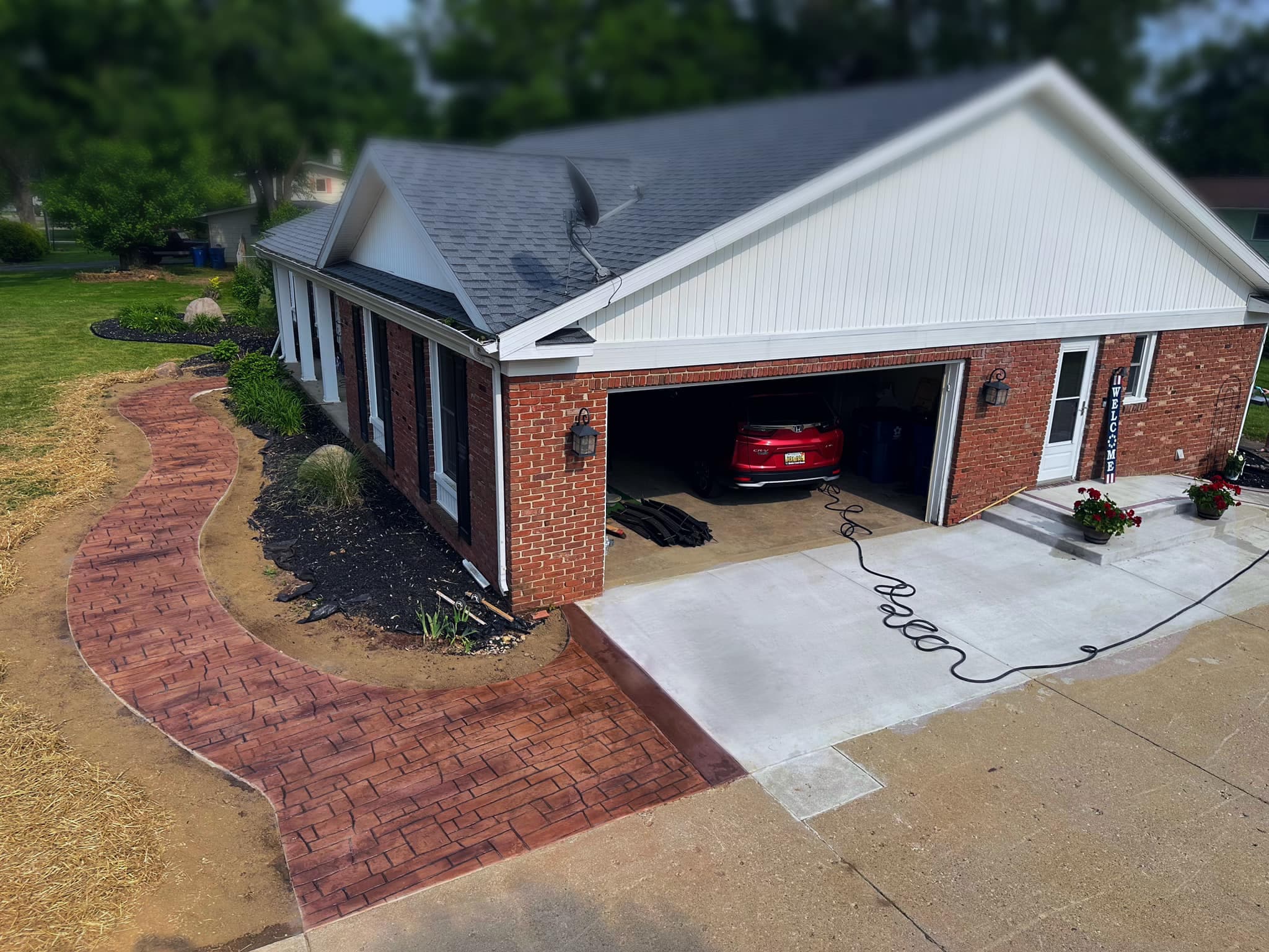 Front sidewalk